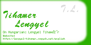tihamer lengyel business card